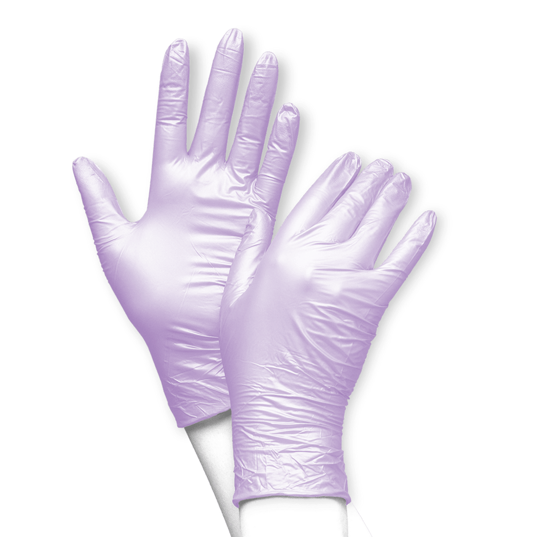 UNIGLOVES Nitril Handschoenen Met Pareleffect &quot;Fancy Violet&quot;, maat S - SimDi Beauty