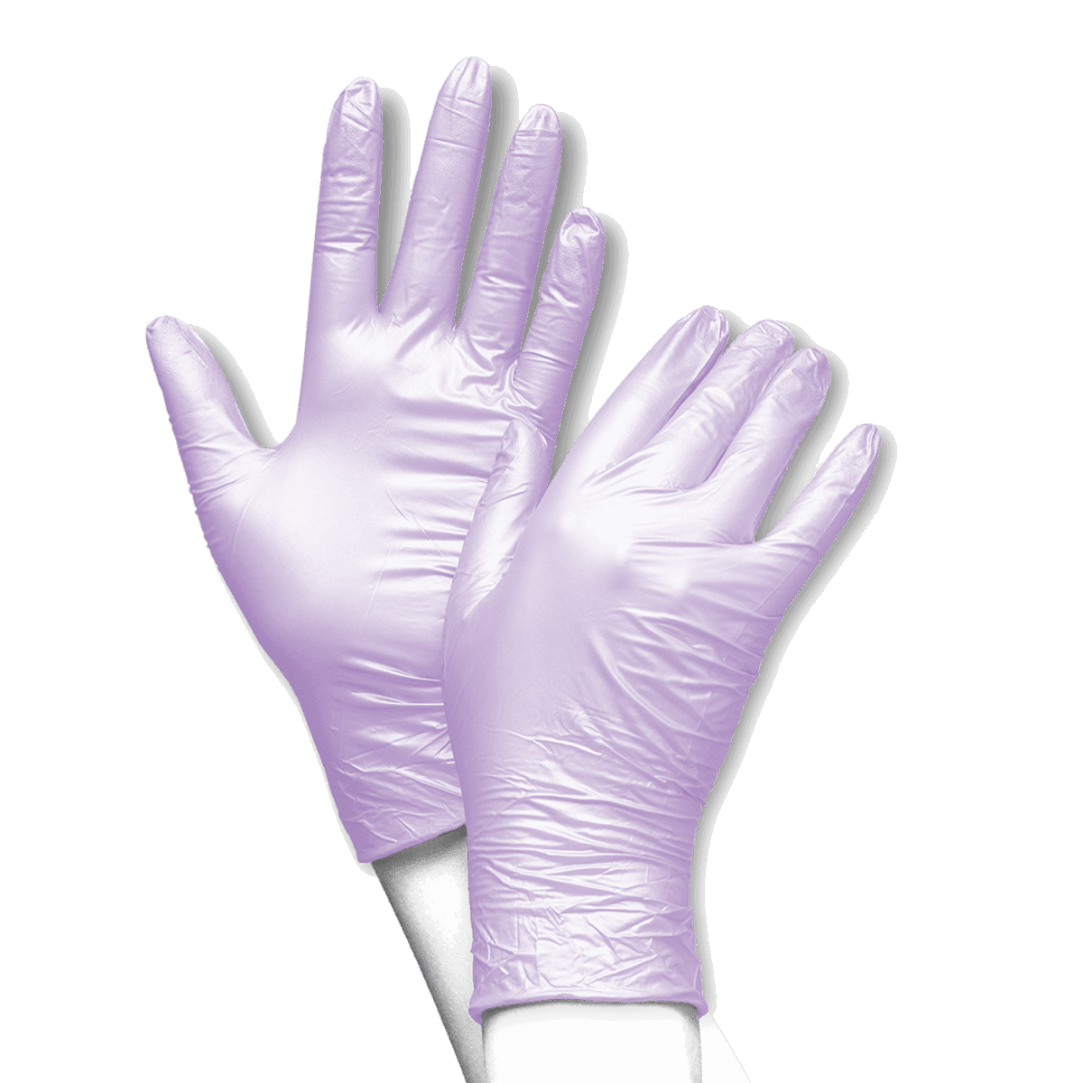 UNIGLOVES Nitril Handschoenen Met Pareleffect &quot;Fancy Violet&quot;, maat S - SimDi Beauty