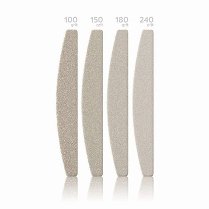 Wegwerp nagelvijlen halvemaan met verschillende korrelgroottes voor optimale nagelverzorging