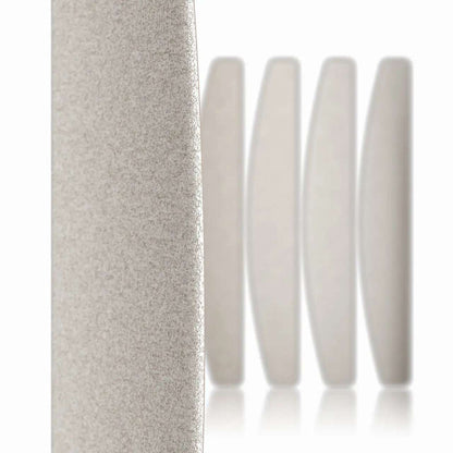 Wegwerp nagelvijlen halvemaan in set van vijf met een fijne korrel voor een professionele afwerking