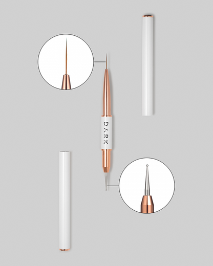 DARK Double-sided Brush – Liner 13 &amp; Dotting Tool